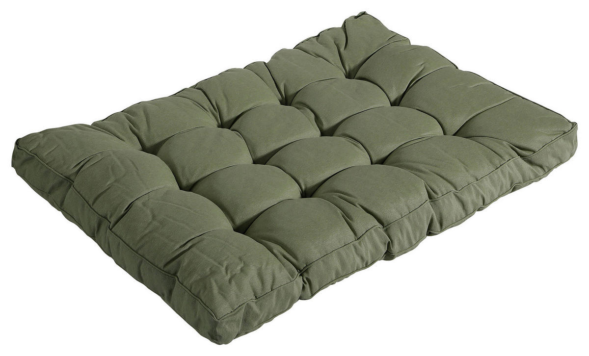 PALETTENKISSEN 120/10/80 cm  - Olivgrün, Basics, Textil (120/10/80cm)