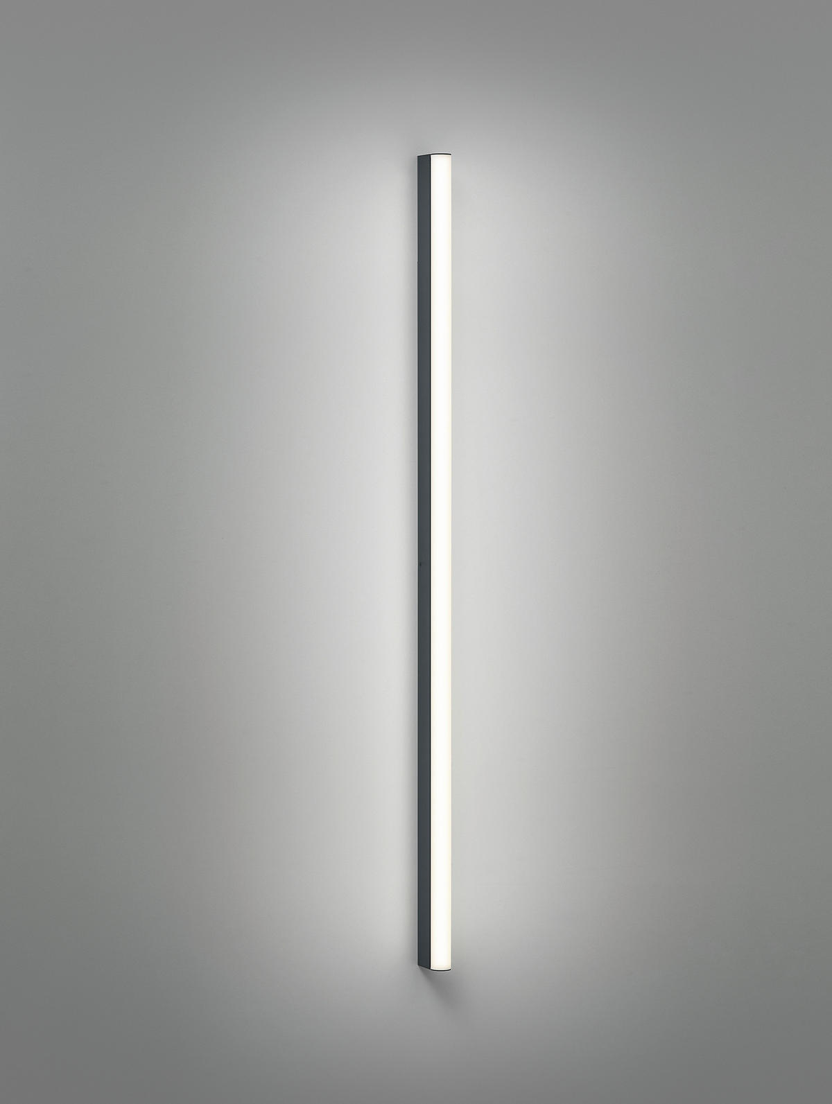 SPIEGELLEUCHTE Ponto-S 3/120/5 cm   - Schwarz, KONVENTIONELL, Kunststoff/Metall (3/120/5cm) - Helestra