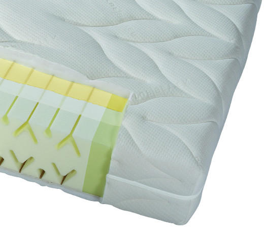 KALTSCHAUMMATRATZE 120/200 cm Höhe ca. 20 cm  - Weiss, Konventionell, Textil (120/200cm) - RUF Betten