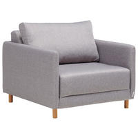 FEKVŐFOTEL textil szürke  - natúr színű/szürke, Konventionell, műanyag/textil (89/79/94cm) - Cantus