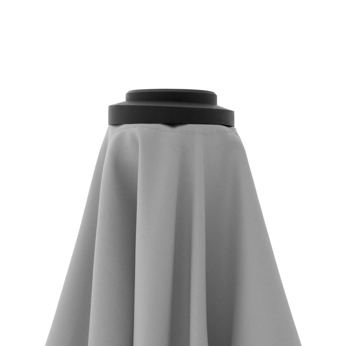 SONNENSCHIRM 250 x 199 cm Hellgrau  - Anthrazit/Hellgrau, Basics, Textil/Metall (250/200cm) - Doppler
