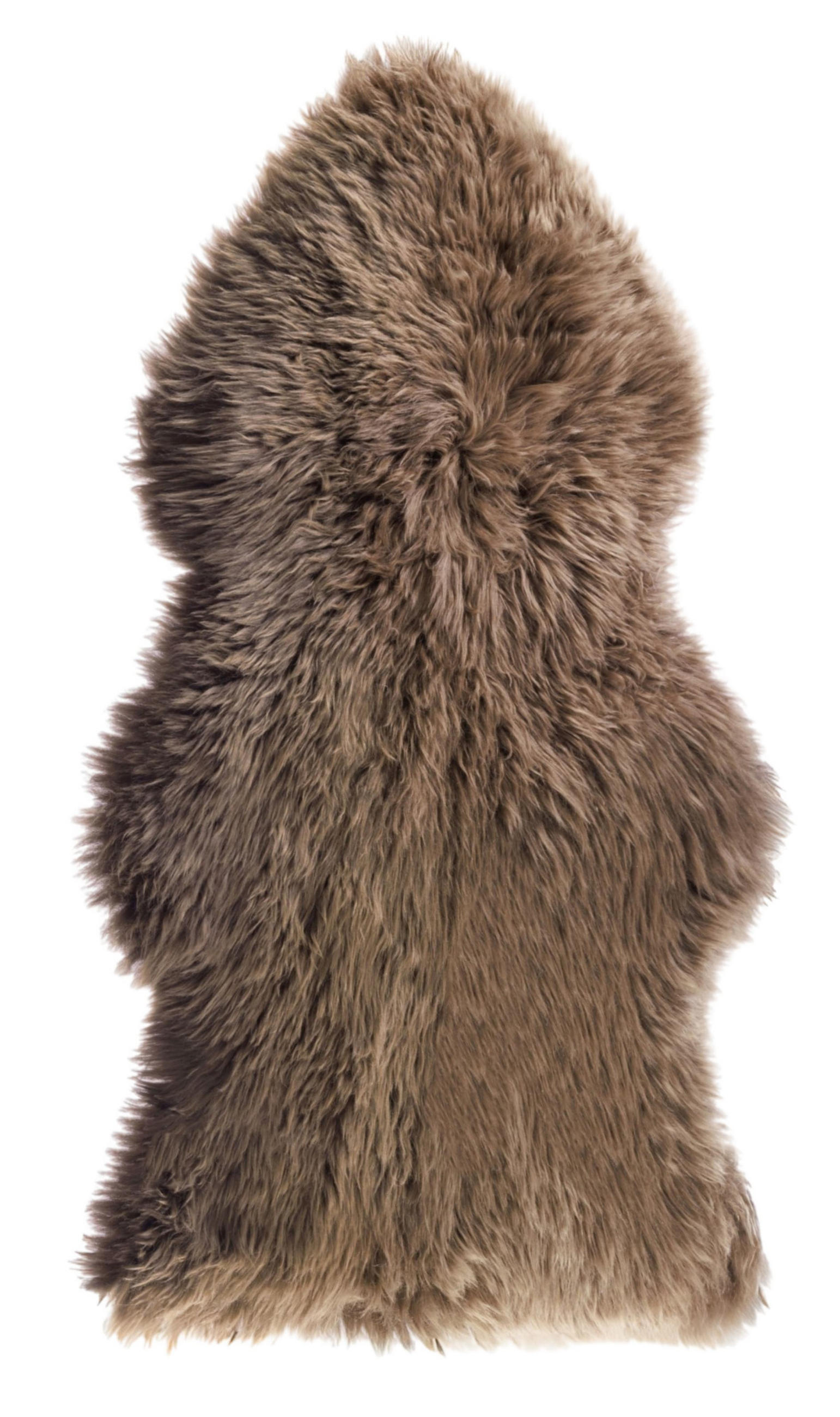 SCHAFFELL 60/90 cm Braun Tierform  - Braun, Natur, Fell (60/90cm) - Linea Natura