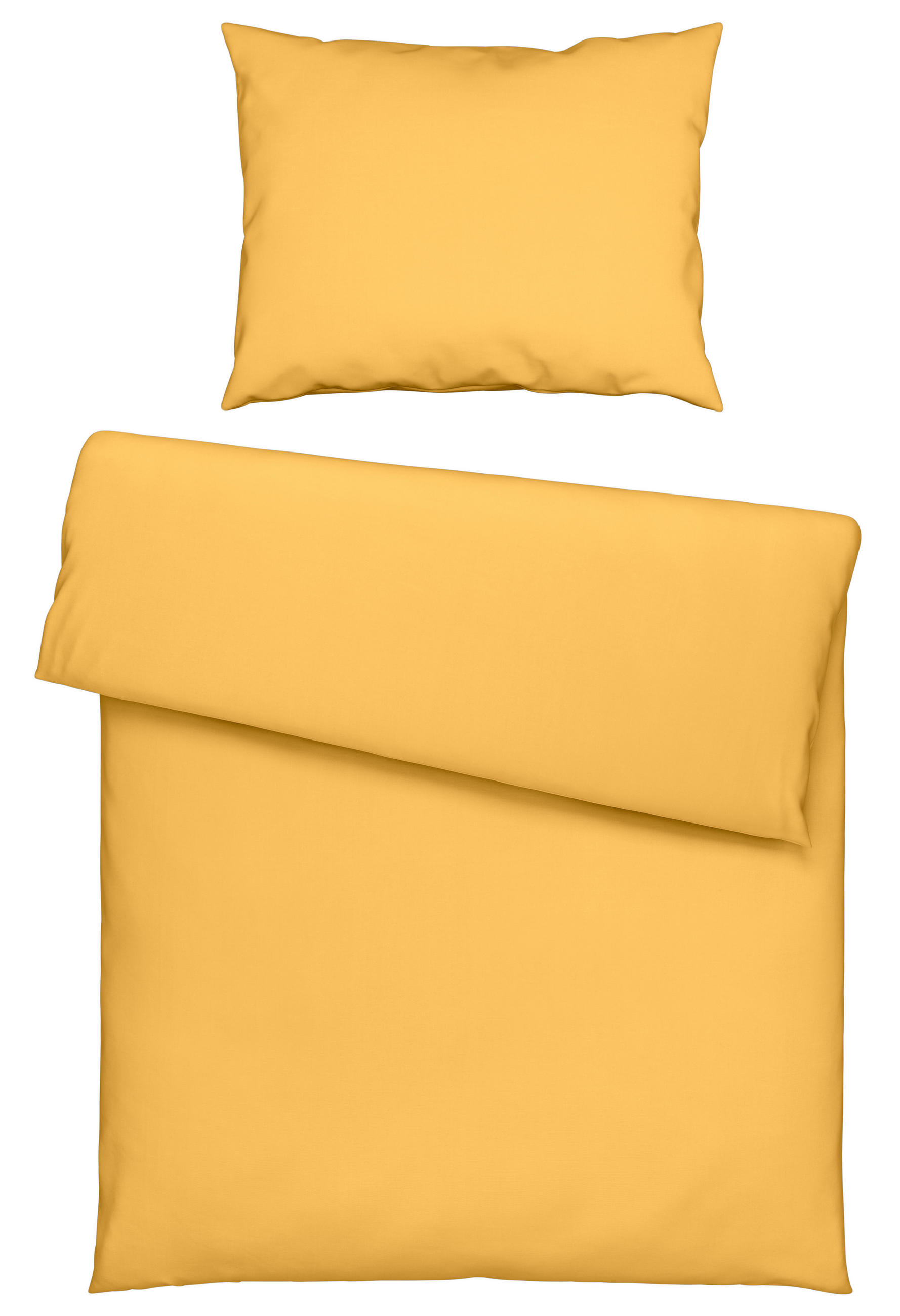 Novel POSTEĽNÁ BIELIZEŇ, satén, žltá, 140/200 cm