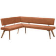 ECKBANK 160/180 cm  in Cognac, Wildeiche  - Wildeiche/Eichefarben, Design, Holz/Textil (160/180cm) - Venda