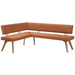 ECKBANK 160/170 cm  in Cognac, Wildeiche  - Wildeiche/Eichefarben, Design, Holz/Textil (160/170cm) - Venda