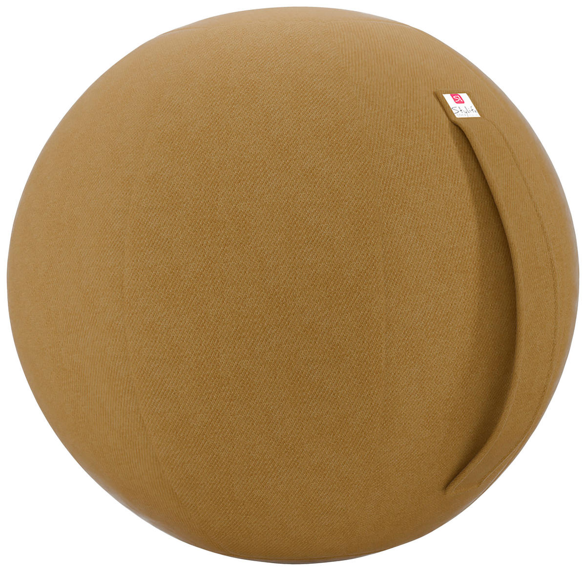 SITZBALL - Currygelb, Design, Textil (65cm) - Stylife
