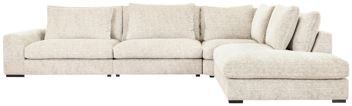 SOFFA i trä, metall, textil silver  - silver/wengefärgad, Design, metall/trä (373/85/259cm) - Welnova