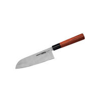 SANTOKU NOŽ  OKINAWA 32,3/5,7/2,2 cm           oplemenjeni čelik - srebrne boje/smeđa, Basics, drvni materijal/metal (32,3/5,7/2,2cm) - Samura