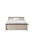 BETT Kiefer massiv 140/200 cm - Weiß/Grau, LIFESTYLE, Holz (140/200cm) - Carryhome