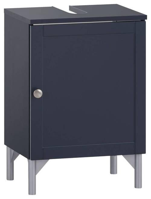 WASCHBECKENUNTERSCHRANK 40,3/58,5/32 cm  - Silberfarben/Dunkelblau, Basics, Holzwerkstoff/Kunststoff (40,3/58,5/32cm) - Stylife