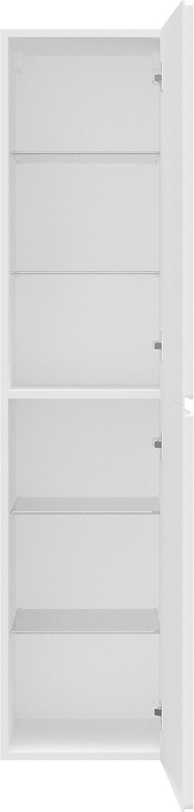 HOCHSCHRANK 35/150/33 cm  - Weiß, MODERN, Glas/Holzwerkstoff (35/150/33cm) - Welnova