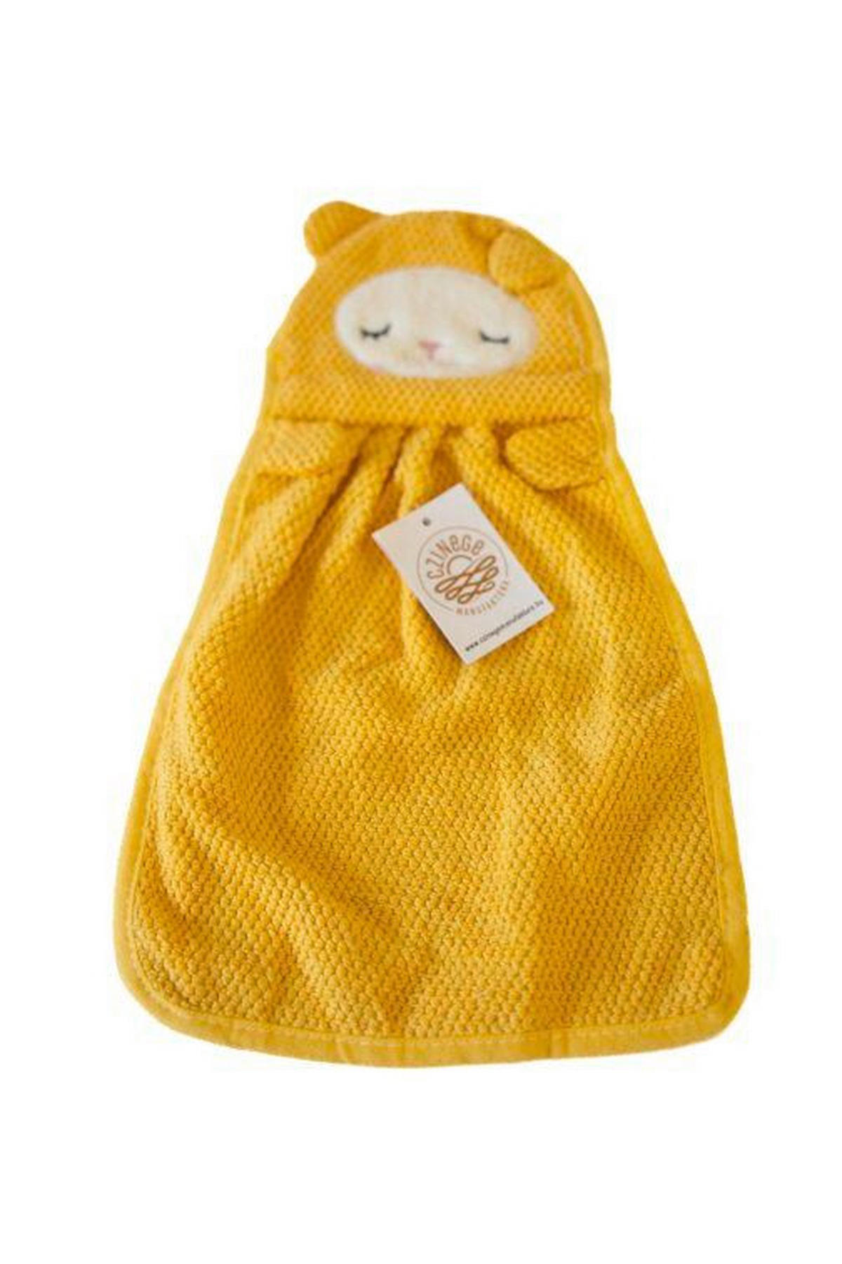 BABAFÜRDETŐ KIEGÉSZÍTŐ - világossárga, Basics, textil (25/36cm)