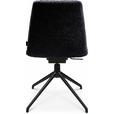STUHL  in Aluminium Bouclé Metall, Textil  - Lavagrau/Schwarz, Design, Textil/Metall (46/81,5-84,5/55cm) - Johann Jakob