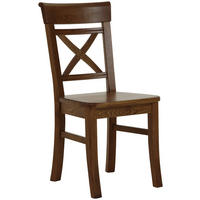 STUHL Bernsteinfarben Kiefer massiv  - Bernsteinfarben, ROMANTIK / LANDHAUS, Holz (45/94/43cm) - Boxxx