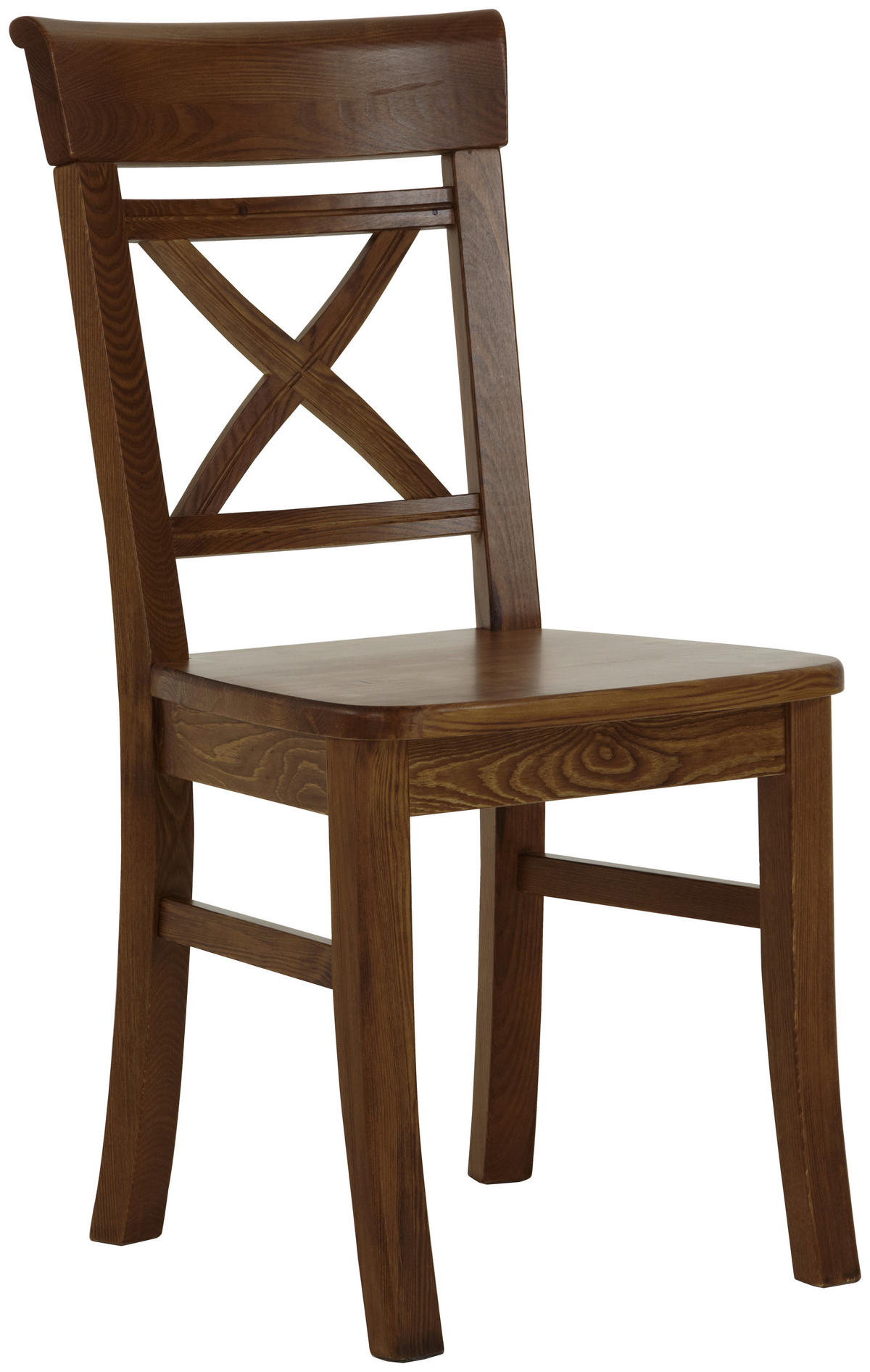 STUHL Bernsteinfarben Kiefer massiv  - Bernsteinfarben, ROMANTIK / LANDHAUS, Holz (45/94/43cm) - Boxxx