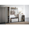 GARDEROBENSCHRANK  in 59/197/40 cm  - Kaschmir/Eichefarben, Design, Glas/Holzwerkstoff (59/197/40cm) - Voleo