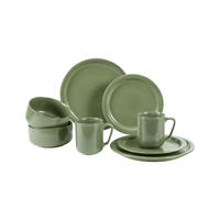 KOMBISERVICE 8-teilig  - Olivgrün, MODERN, Keramik (30/30/29cm) - Creatable