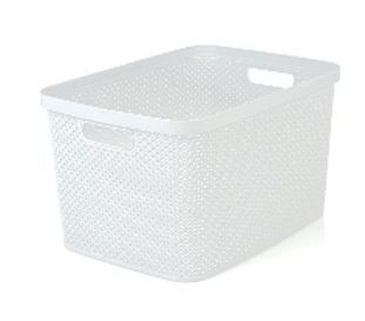 AUFBEWAHRUNGSBOX 27,5/38,5/15 cm  - Weiss, Basics, Kunststoff (27,5/38,5/15cm) - Homeware