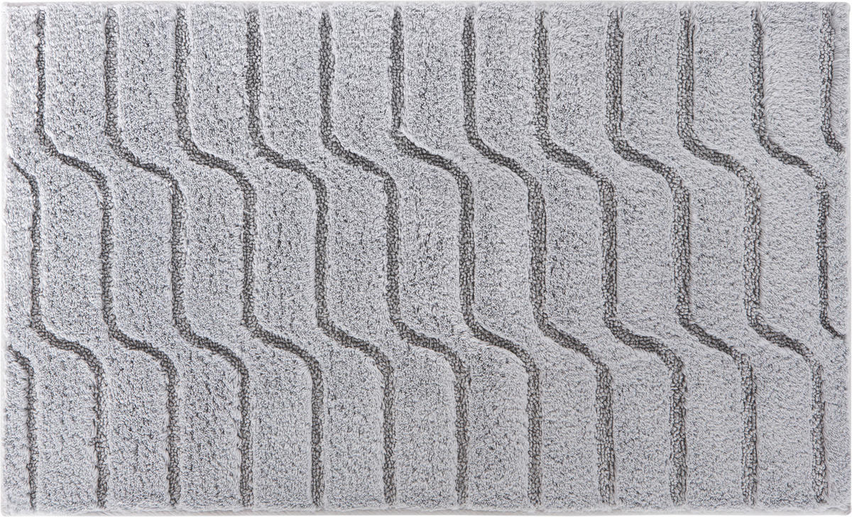 KOBEREC DO KOUPELNY, 70/120 cm - šedá, Basics, textil/plast (70/120cm) - Grund
