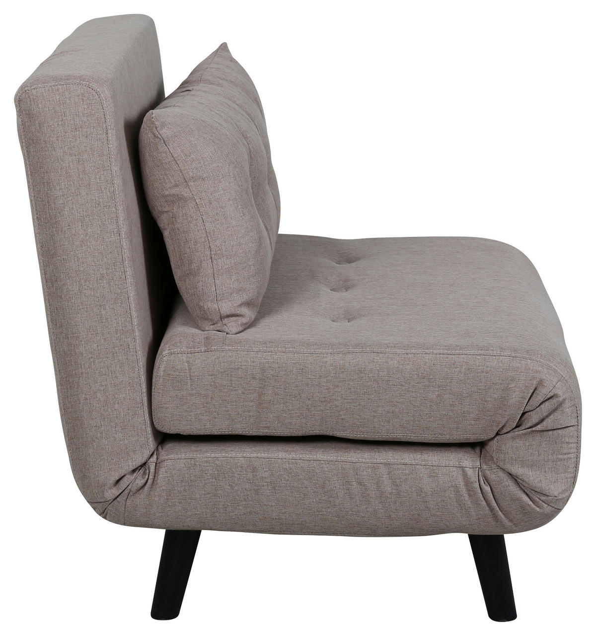 BÄDDFÅTÖLJ i textilväv svart, beige  - beige/svart, Design, metall/textil (70/88/80cm) - Livetastic