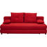 SCHLAFSOFA in Textil Rot - Rot/Schwarz, Design, Kunststoff/Textil (208/73-90/102cm) - Hom`in SCHLAFSOFA in Textil Rot - Rot/Schwarz, Design, Kunststoff/Textil (208/73-90/102cm) - Hom`in
