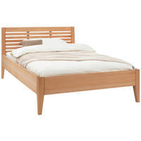 BETT 140/200 cm  in Buchefarben  - Buchefarben/Naturfarben, KONVENTIONELL, Holz (140/200cm) - Linea Natura