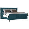 BOXSPRINGBETT 180/200 cm  in Petrol  - Petrol/Schwarz, Konventionell, Textil/Metall (180/200cm) - Esposa