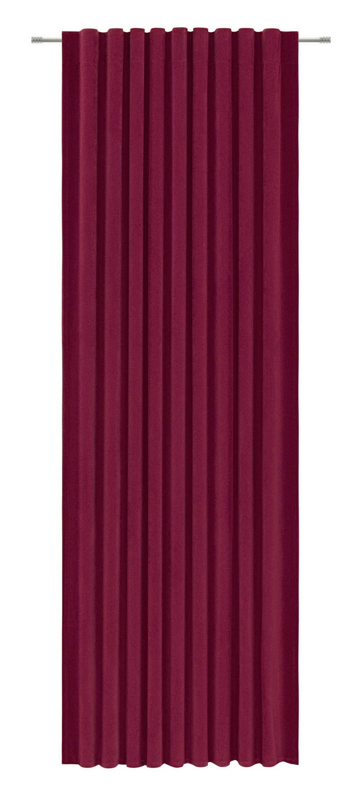 HOTOVÝ ZÁVES, 140/245 cm - tmavočervená, Basics, textil (140/245cm) - Esposa