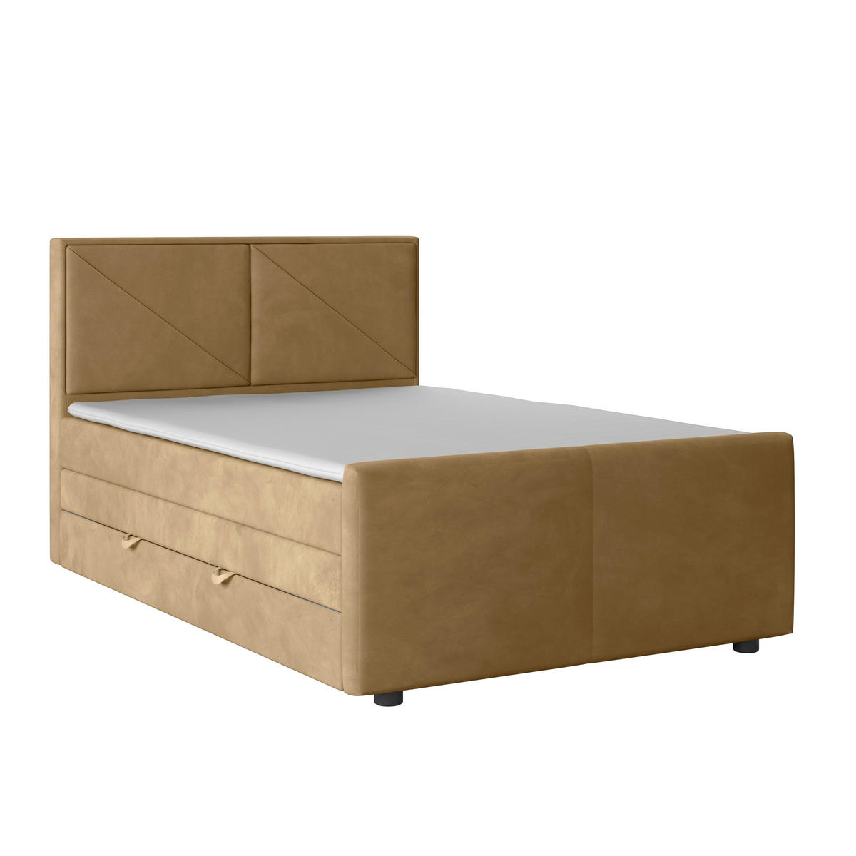 BOXSPRINGBETT 140/200 cm  in Beige  - Beige, Modern, Holz/Kunststoff (140/200cm) - MID.YOU