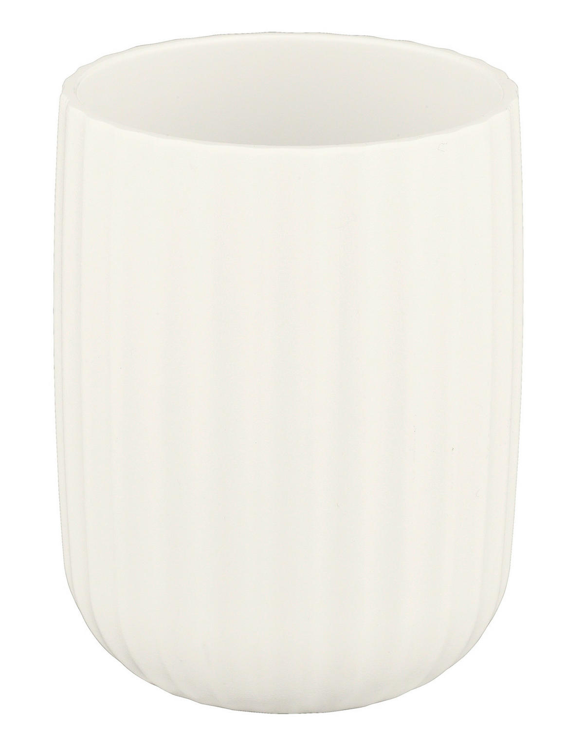 ZAHNPUTZBECHER  - Weiß, Basics, Kunststoff (7,5/10/7,5cm) - Wenko