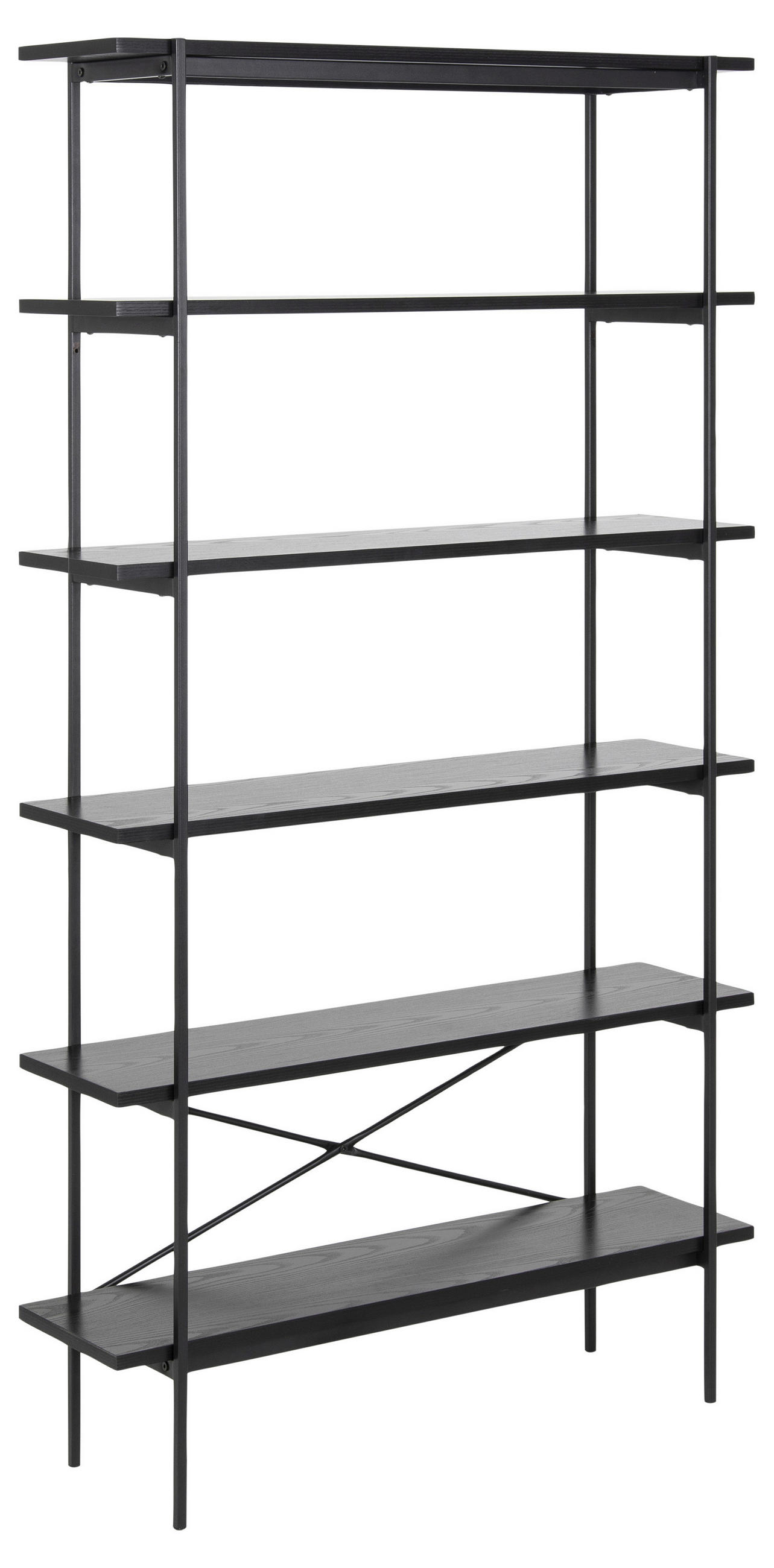 HYLLMODUL i 94/172/27 cm svart  - svart, Klassisk, metall/trämaterial (94/172/27cm) - Best Price