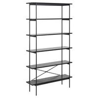 HYLLMODUL i 94/172/27 cm svart  - svart, Klassisk, metall/trämaterial (94/172/27cm) - Best Price