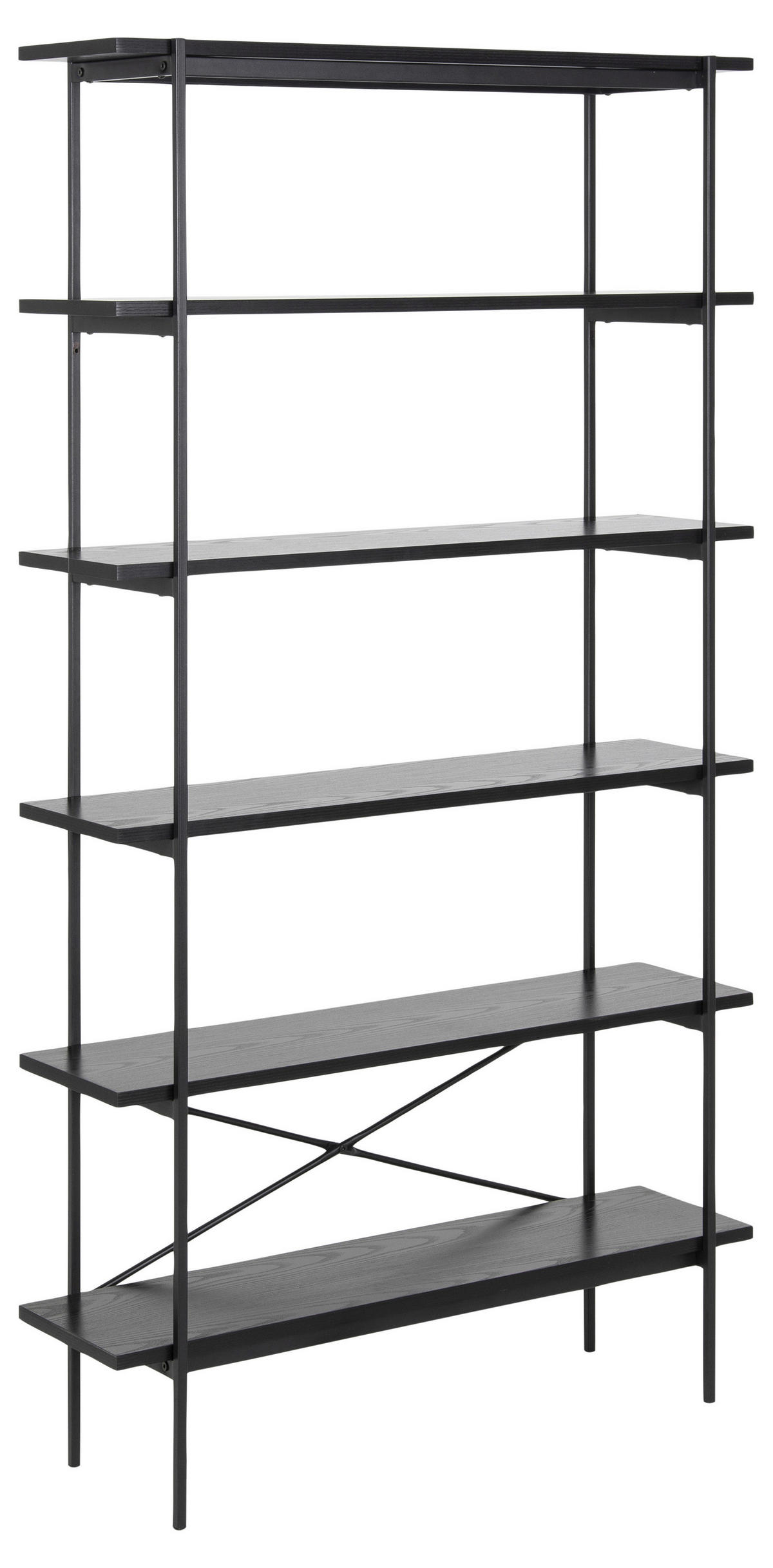 HYLLMODUL i 94/172/27 cm svart  - svart, Klassisk, metall/trämaterial (94/172/27cm) - Best Price