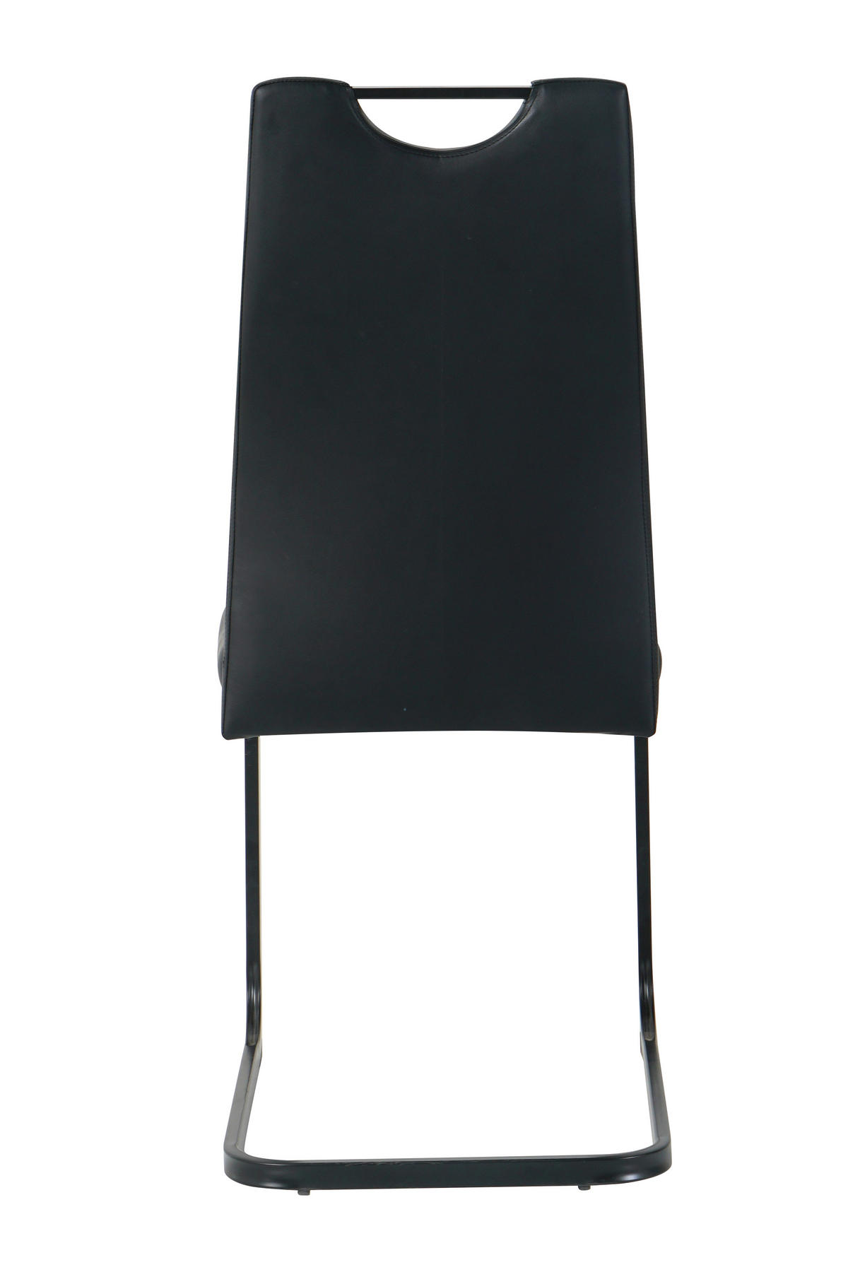 STUHL-SET 2 Stück  in Lederlook  - Schwarz, Design, Kunststoff/Textil (42/98/56cm) - Livetastic