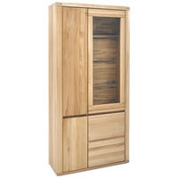 VITRINE Timos Timos Alteiche  98/204/38 cm  - Alteiche/Grau, KONVENTIONELL, Glas/Holz (98/204/38cm) - Voleo