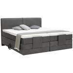 BOXSPRINGBETT 160/200 cm  in Anthrazit  - Anthrazit/Schwarz, Design, Kunststoff/Textil (160/200cm) - Hom`in