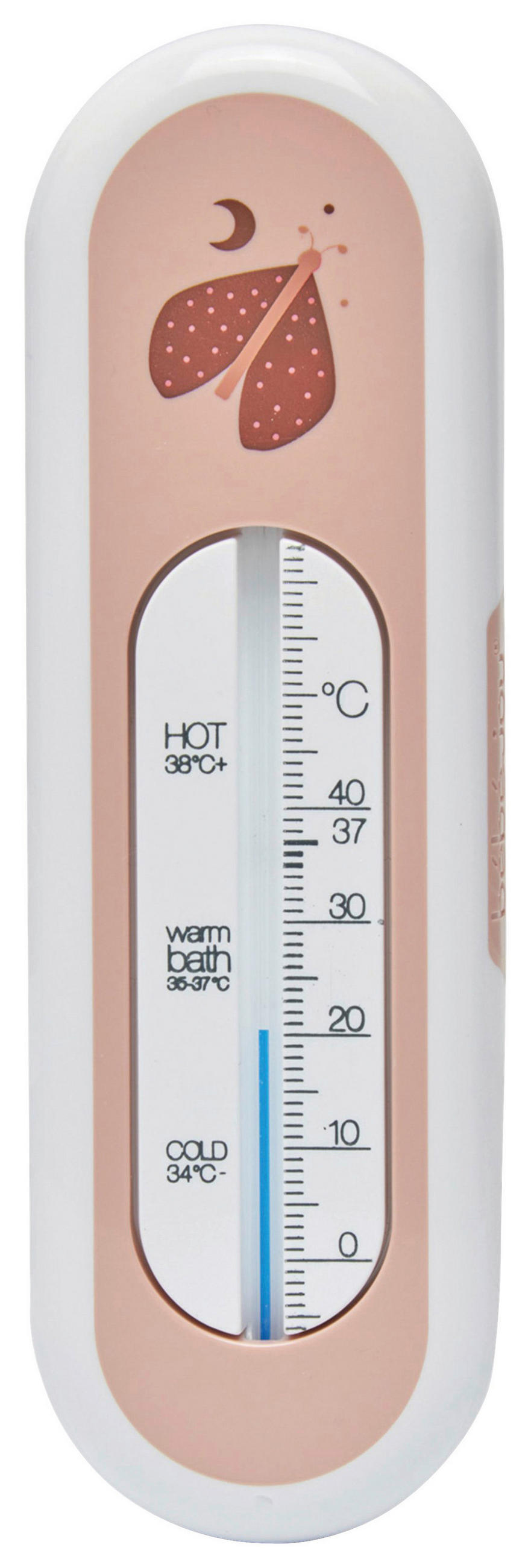 BADETHERMOMETER SWEET BUTTERFLY  - Altrosa, Basics, Kunststoff (16,5/5/1,3cm) - Bebe Jou