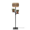 GOLVLAMPA GOOD&MOJO  40/160 cm    - svart/naturfärgad, Trend, trä (40/160cm) - Good & Mojo