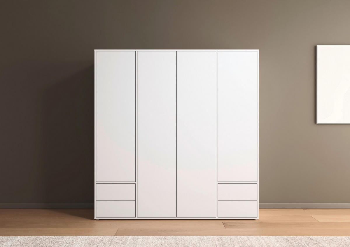 DREHTÜRENSCHRANK in Weiss  - Weiss, Modern, Holzwerkstoff (187/194/53cm) - Rauch Möbel