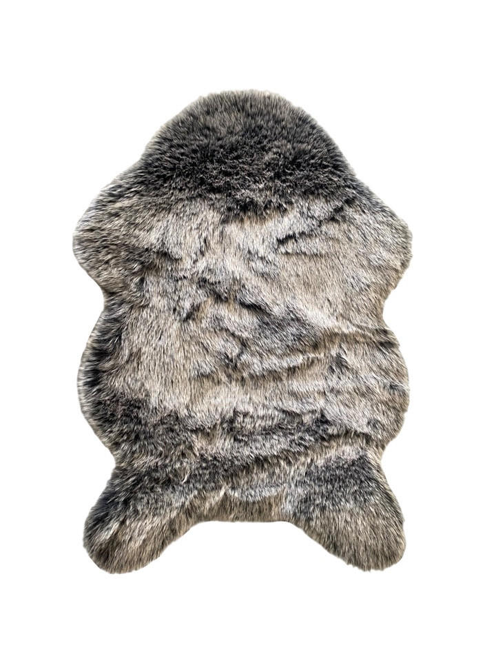 XXXL UMELÁ KOŽUŠINA, 55/80 cm, antracitová