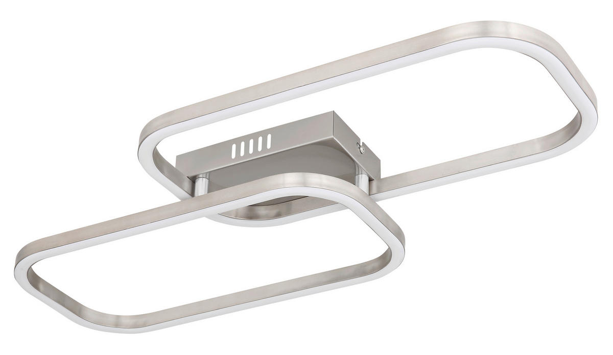 STROPNA LED-SVETILKA   //3000 K/230 V/ - barve niklja/opal, Design, kovina/umetna masa (62,6/30,6/6cm)