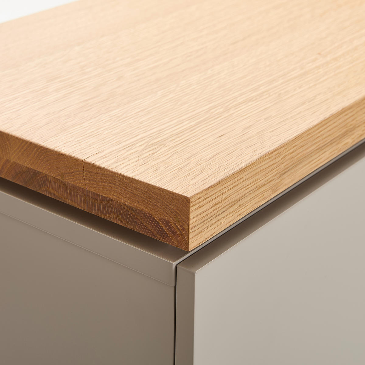 Sideboard Asmara  in 113/130/40 cm  - Eichefarben/Grau, Design, Holzwerkstoff (113/130/40cm) - MID.YOU