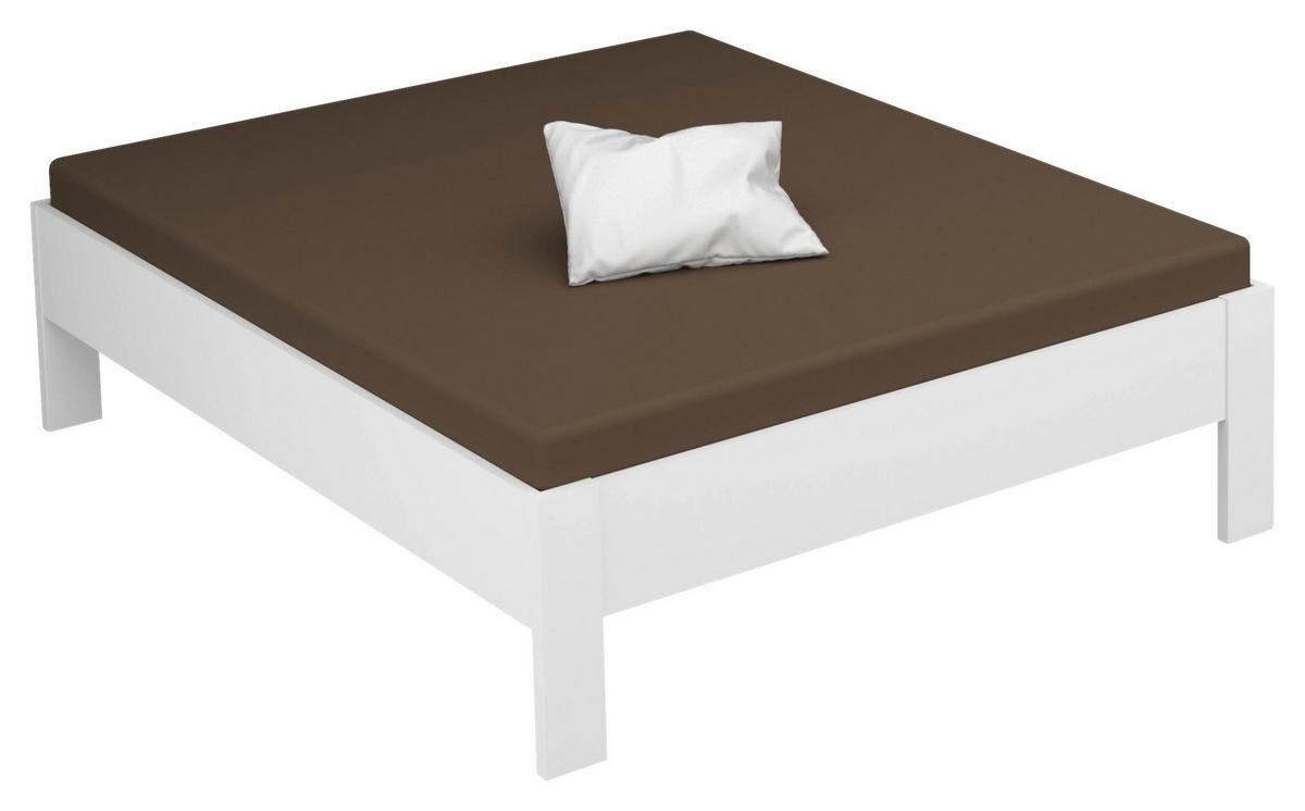 BETTRAHMEN 160/200 cm  Weiss  - Weiss, Design, Holzwerkstoff (160/200cm) - Xora