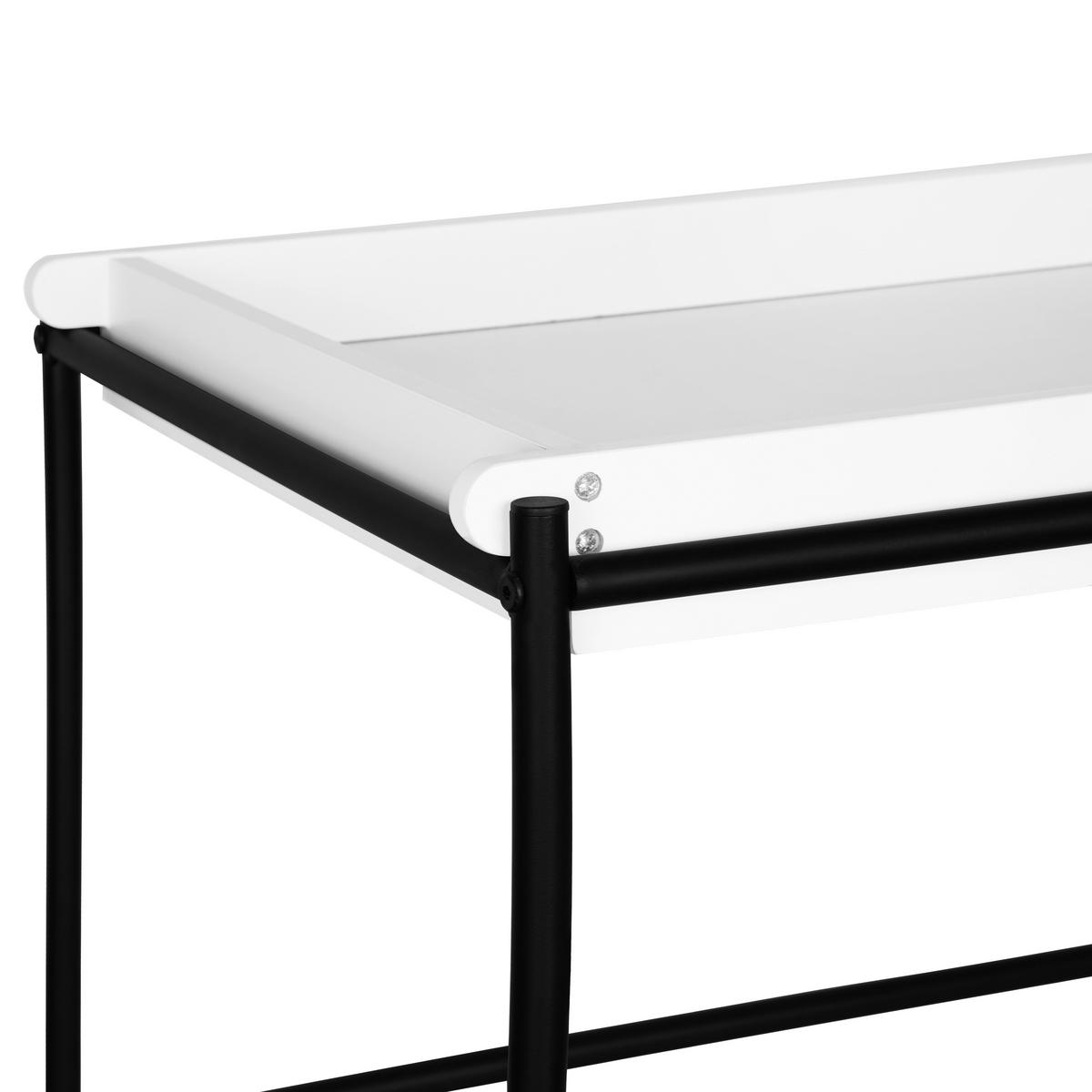 SERVIERWAGEN in Schwarz, Weiß  - Schwarz/Weiß, Basics, Holzwerkstoff/Metall (91/80,5/54cm) - MID.YOU