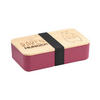 LUNCHBOX - Hellbraun/Pink, Basics, Naturmaterialien (18.5/10.5/5cm) - Kesper