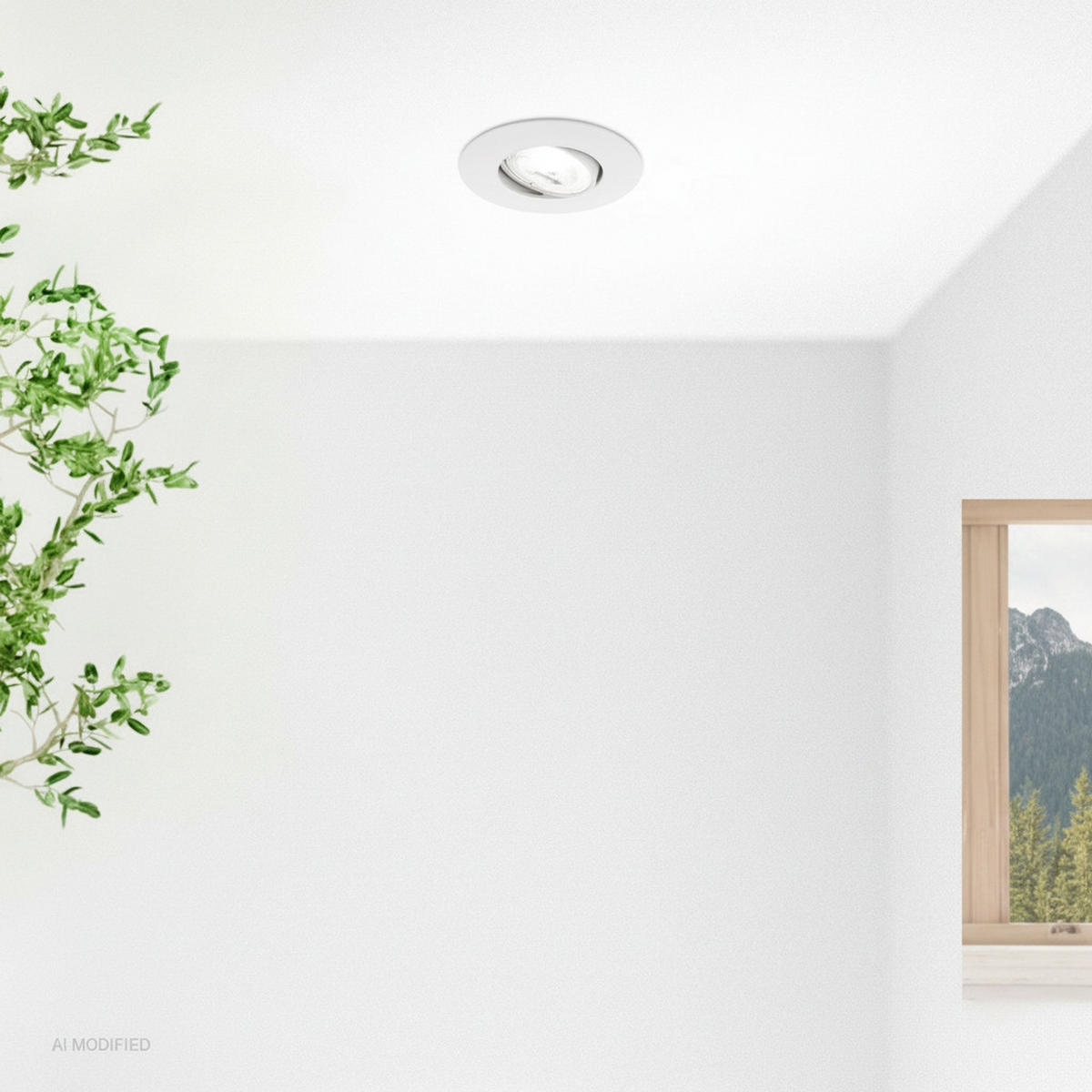 LED REFLEKTOR STROPNI  - bijela, Design, plastika (9/2,4cm)