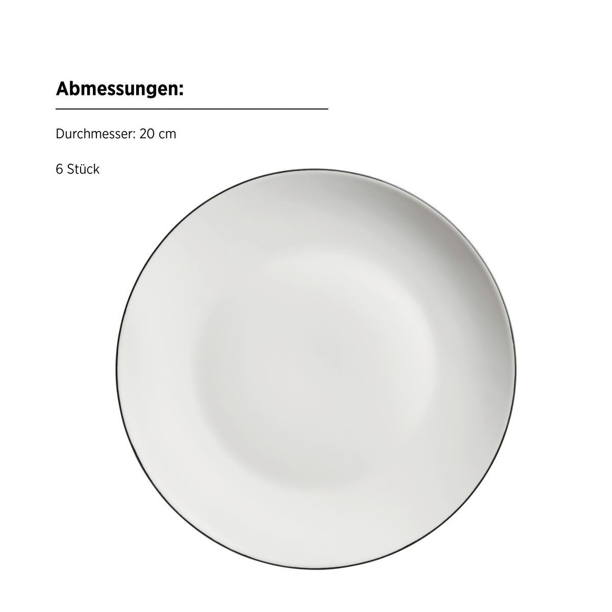 KAFFEESERVICE Felise 18-teilig  - Schwarz/Weiß, Trend, Keramik - Mäser