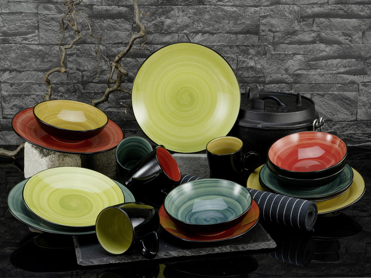 KOMPLETT SERVIS 16 delar  - multicolor, Modern, keramik (32,5/31/31cm) - Creatable