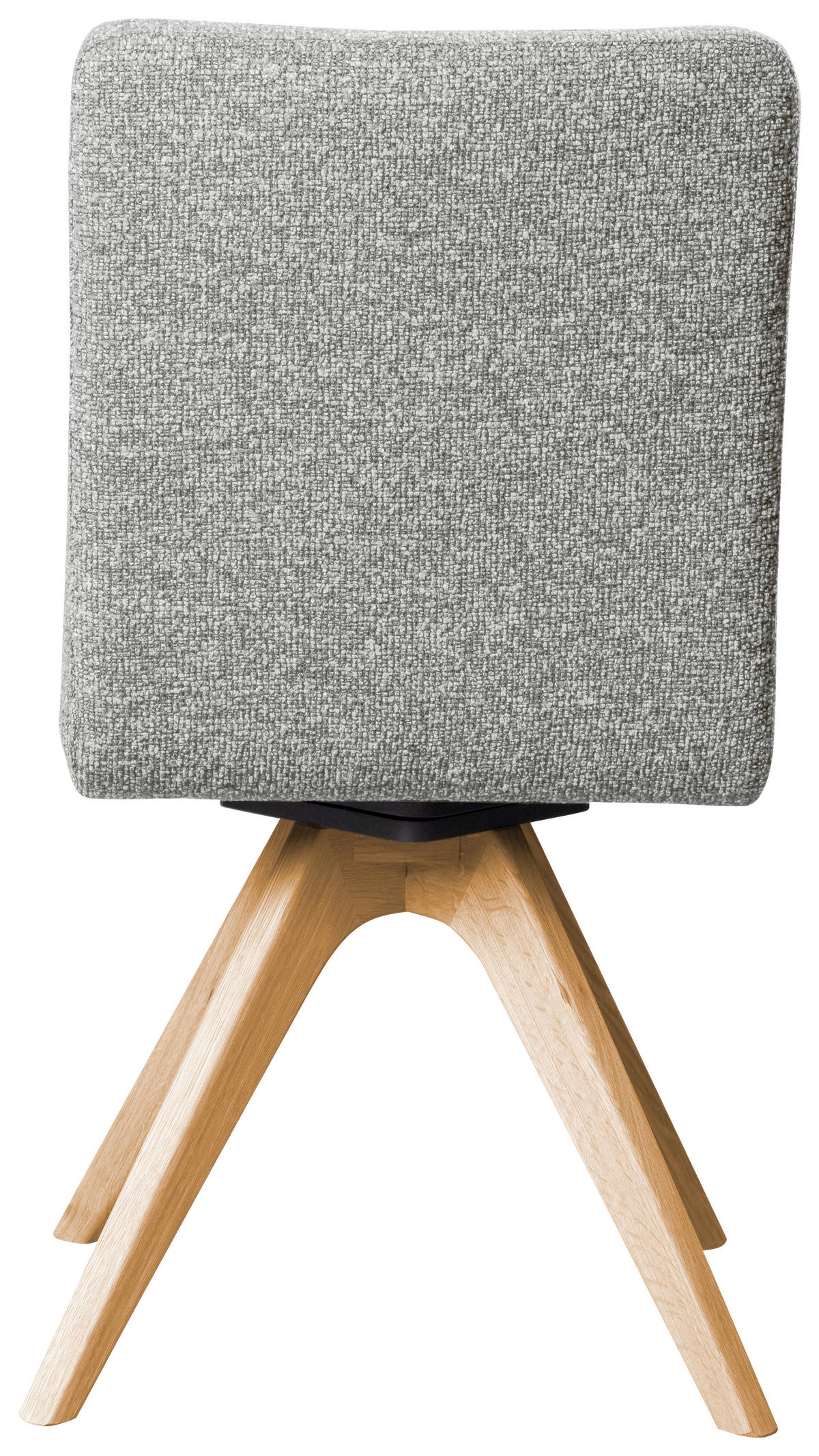 STUHL drehbar - Eichefarben/Hellgrau, KONVENTIONELL, Holz/Textil (47/89/60cm) - Linea Natura
