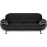 DREISITZER-SOFA Lederlook Grau, Dunkelbraun - Chromfarben/Dunkelbraun, Basics, Textil/Metall (208/85/87cm) - Ti`me DREISITZER-SOFA Lederlook Grau, Dunkelbraun - Chromfarben/Dunkelbraun, Basics, Textil/Metall (208/85/87cm) - Ti`me